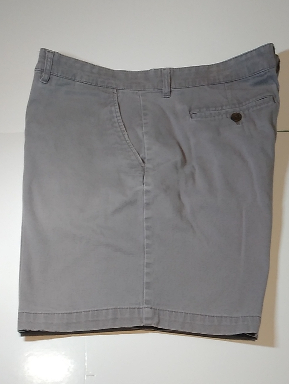 Jachs Light Gray Flat-Front Chino Shorts